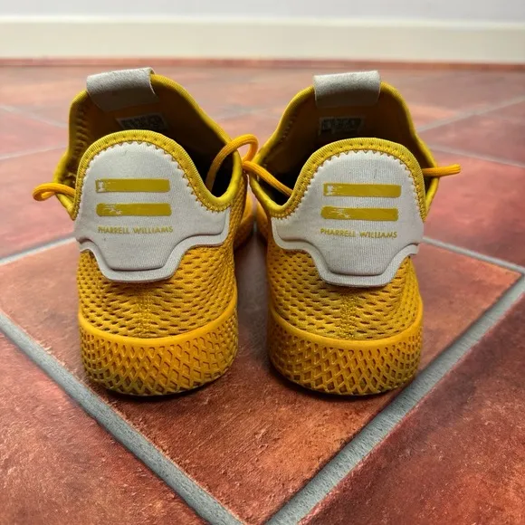 Pharrell x Tennis Hu 'Solid Gold' Mesh Sneakers