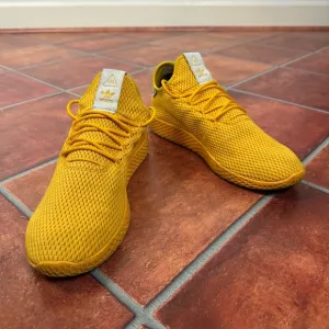 Pharrell x Tennis Hu 'Solid Gold' Mesh Sneakers