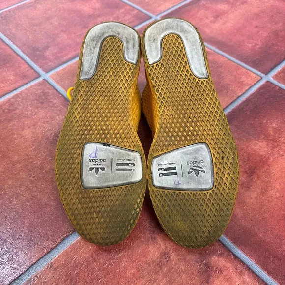 Pharrell x Tennis Hu 'Solid Gold' Mesh Sneakers