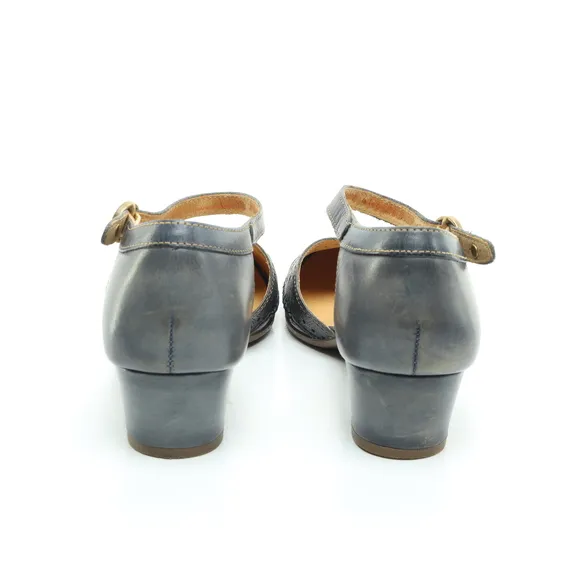 Pikolinos Gomera Leather Flats &amp; Loafers Women EU 37 Blue/Gray