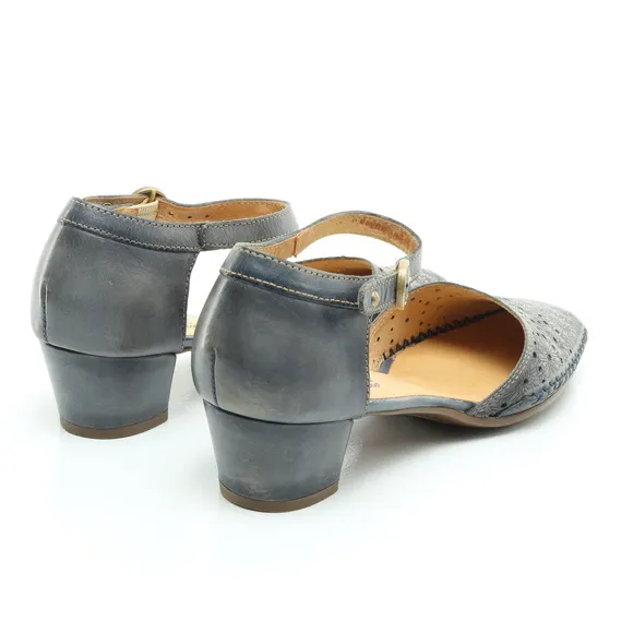 Pikolinos Gomera Leather Flats &amp; Loafers Women EU 37 Blue/Gray