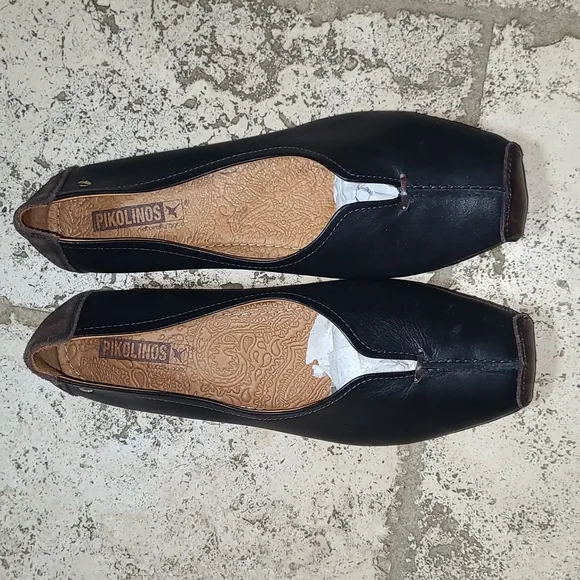 Pikolinos Grandia Black and Brown Leather Loafers Size 40EU 9.5/10 US