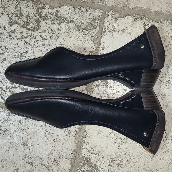 Pikolinos Grandia Black and Brown Leather Loafers Size 40EU 9.5/10 US