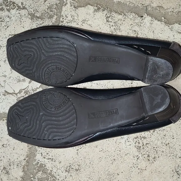 Pikolinos Grandia Black and Brown Leather Loafers Size 40EU 9.5/10 US