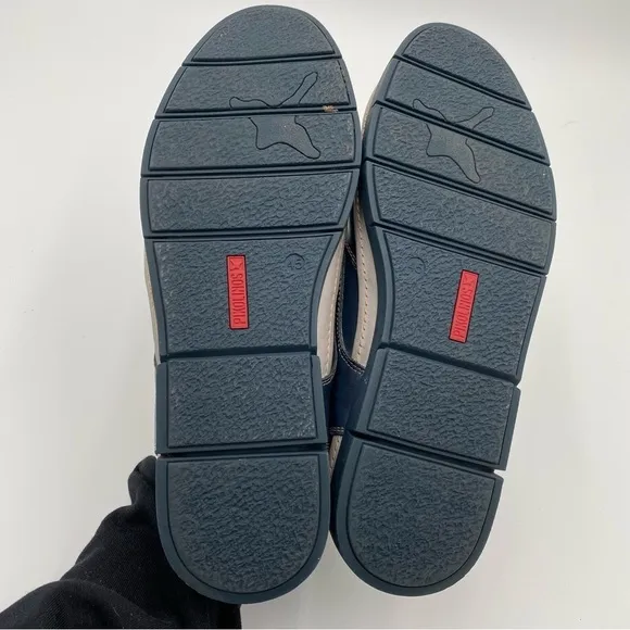 Pikolinos Men's Leather Palamos Mor Slip On Loafers Flats Shoes Navy Size 11.5