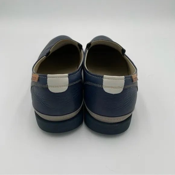Pikolinos Men's Leather Palamos Mor Slip On Loafers Flats Shoes Navy Size 11.5