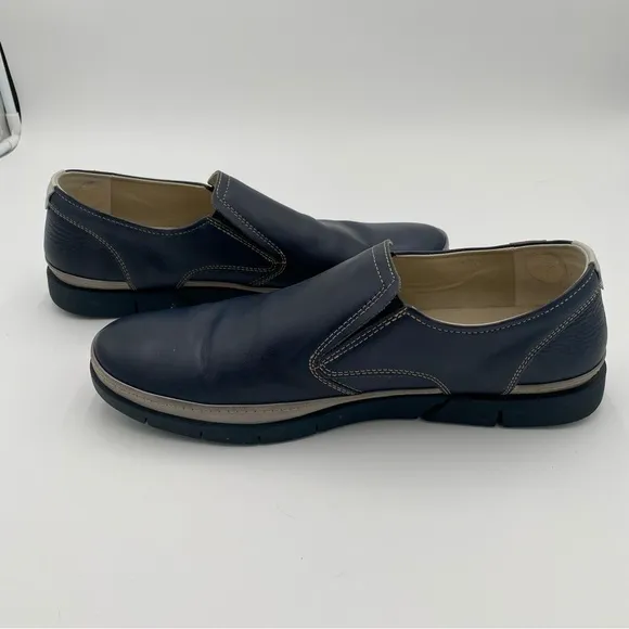 Pikolinos Men's Leather Palamos Mor Slip On Loafers Flats Shoes Navy Size 11.5