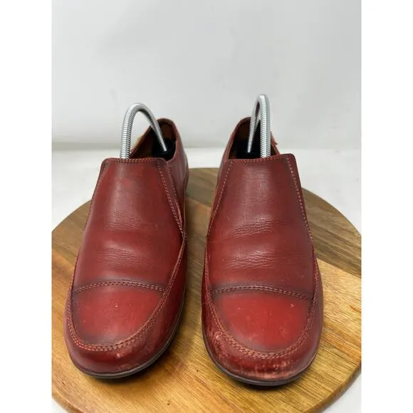 Pikolinos Men’s Red‎ Leather Pull-On Casual Comfort Loafers Size 42