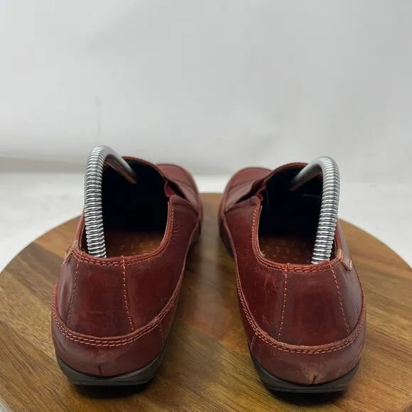 Pikolinos Men’s Red‎ Leather Pull-On Casual Comfort Loafers Size 42