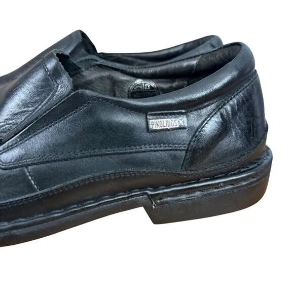 Pikolinos Oviedo Mens Black Leather Slip On Loafers Casual Dressy Shoes sz 44 11