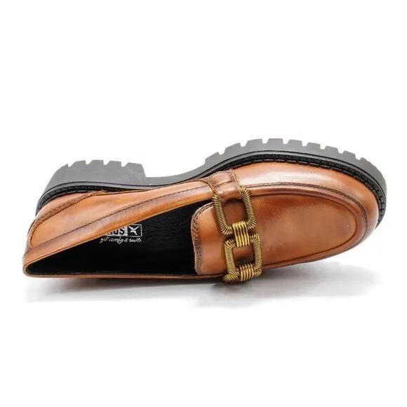 Pikolinos Women’s Aviles Leather Platform Loafers size  9.5 (40)