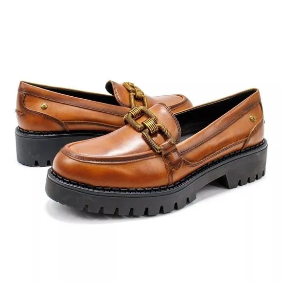 Pikolinos Women’s Aviles Leather Platform Loafers size  9.5 (40)