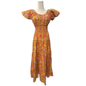 Pink City Prints Floral Maxi Dress