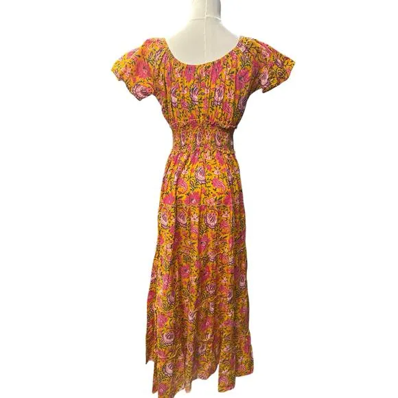 Pink City Prints Floral Maxi Dress