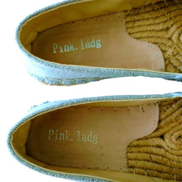 Pink ladg Crystal Espadrilles
