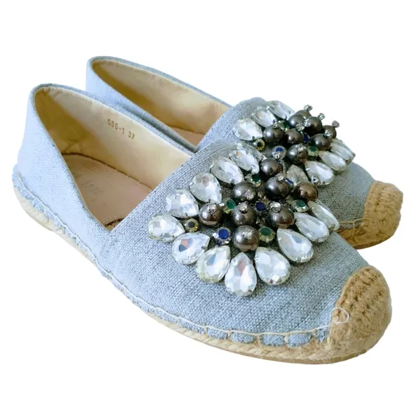 Pink ladg Crystal Espadrilles