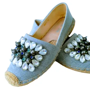 Pink ladg Crystal Espadrilles