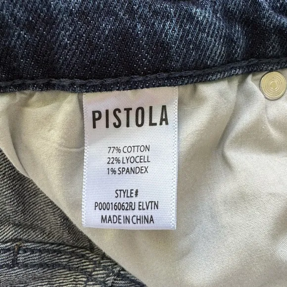 Pistola Lana High Rise Ultra Wide Jeans | Size 27 | Dark Wash