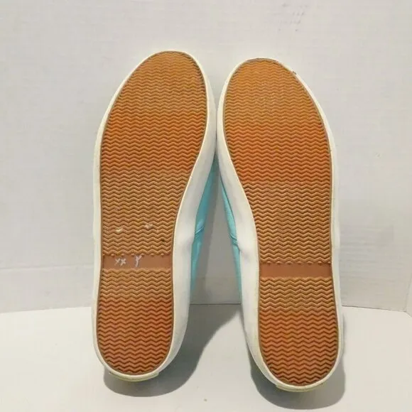 Polo Ralph Lauren Blue Yellow Pony Loafers Size 6.5 Casual Embroidered