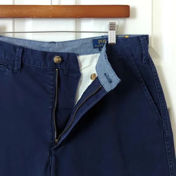 Polo Ralph Lauren Classic Relaxed Fit Flat Front Chino Shorts Newport Navy 33