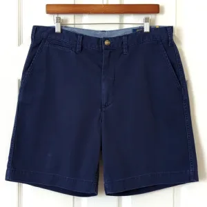 Polo Ralph Lauren Classic Relaxed Fit Flat Front Chino Shorts Newport Navy 33