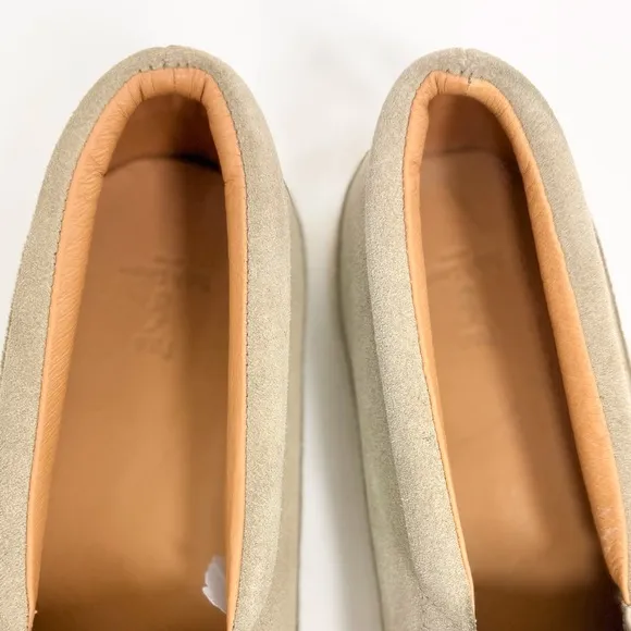 Polo Ralph Lauren ELBERT Tan Suede Leather Slip On Deck Boat Loafers