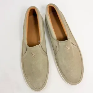 Polo Ralph Lauren ELBERT Tan Suede Leather Slip On Deck Boat Loafers