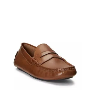Polo Ralph Lauren Men's Arkley Driver Penny Loafers Men Size 12 D Brown Leather