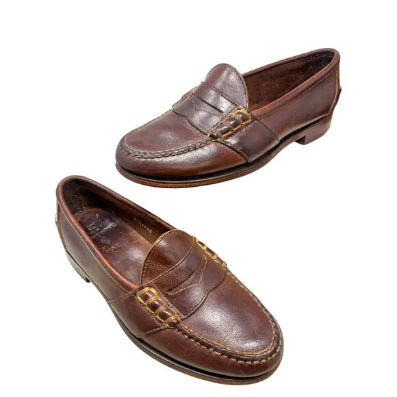 Polo Ralph Lauren Rancourt Edric Leather Penny Loafers‎ Made in USA