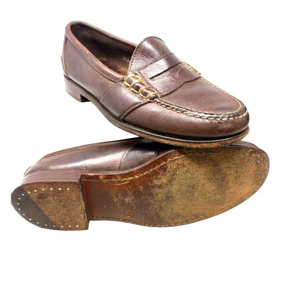 Polo Ralph Lauren Rancourt Edric Leather Penny Loafers‎ Made in USA