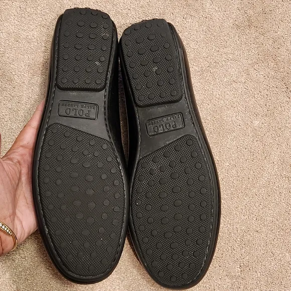 Polo Ralph Lauren Redden leather black loafers size 10D