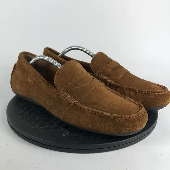 Polo Ralph Lauren Reynold Brown Leather Suede Loafers Men’s Size 11.5