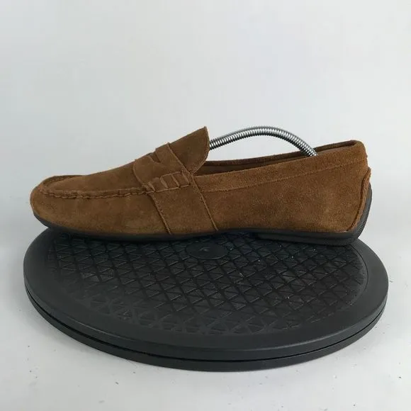 Polo Ralph Lauren Reynold Brown Leather Suede Loafers Men’s Size 11.5