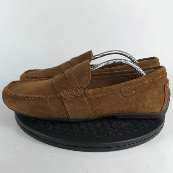 Polo Ralph Lauren Reynold Brown Leather Suede Loafers Men’s Size 11.5