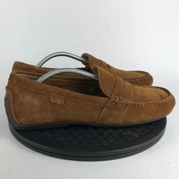 Polo Ralph Lauren Reynold Brown Leather Suede Loafers Men’s Size 11.5