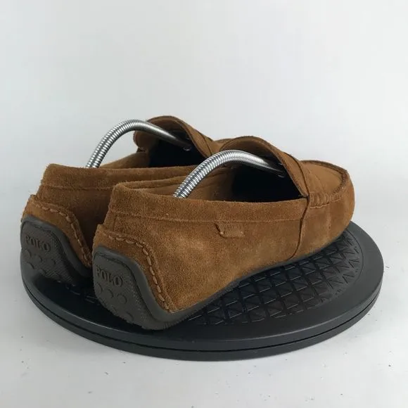 Polo Ralph Lauren Reynold Brown Leather Suede Loafers Men’s Size 11.5