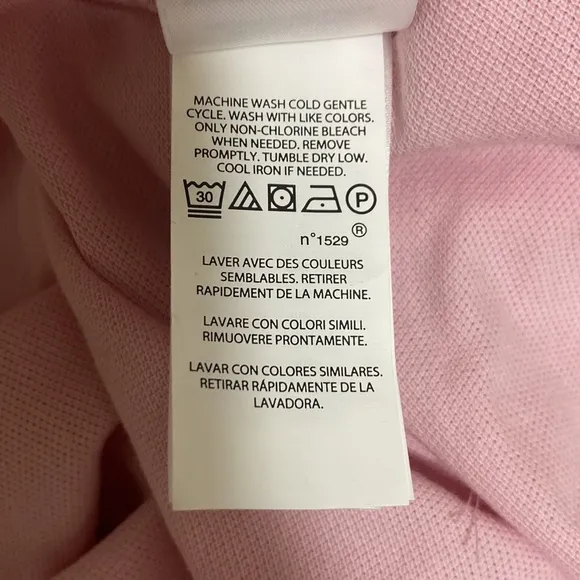 Polo Ralph Lauren Soft Pink Cotton Mesh Mini Dress
