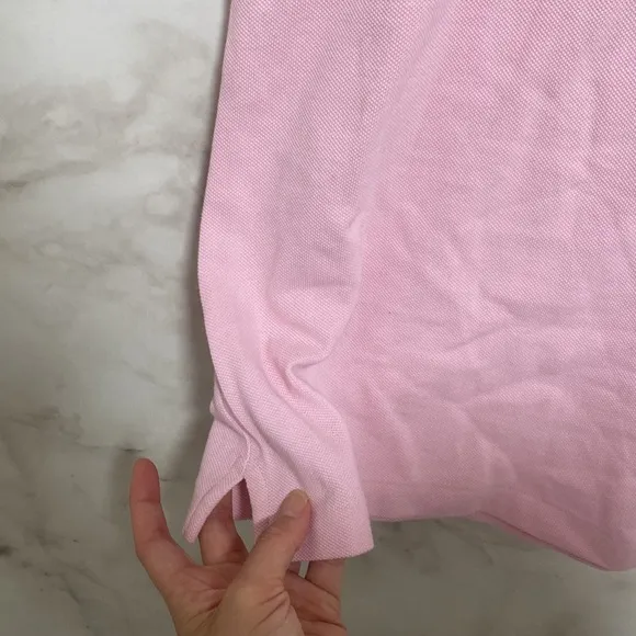Polo Ralph Lauren Soft Pink Cotton Mesh Mini Dress