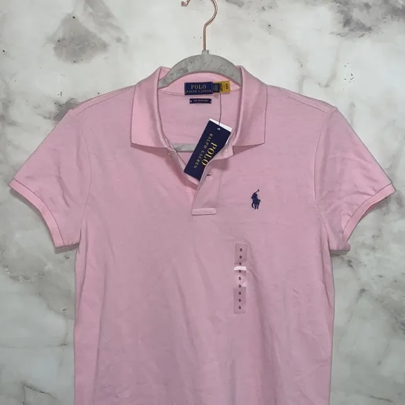 Polo Ralph Lauren Soft Pink Cotton Mesh Mini Dress