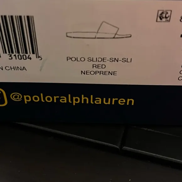 Polo Sport Ralph Lauren Neoprene Slides Sandals Shoes shower beach Men’s Size 11