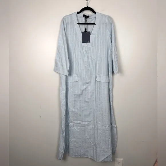 POMANDER PLACE Light Blue Carolina Caftan