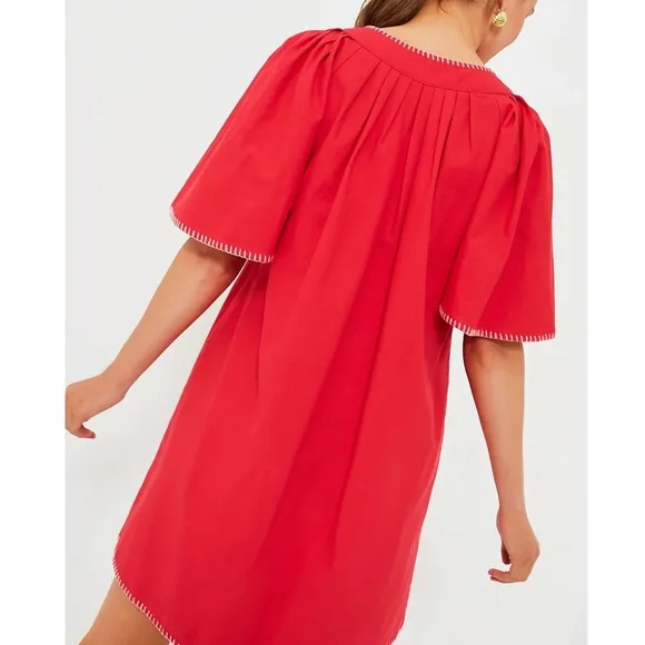 POMANDER PLACE Poppy Stitch Finley Flutter Sleeve Dress