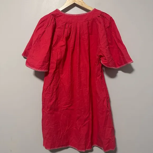 POMANDER PLACE Poppy Stitch Finley Flutter Sleeve Dress