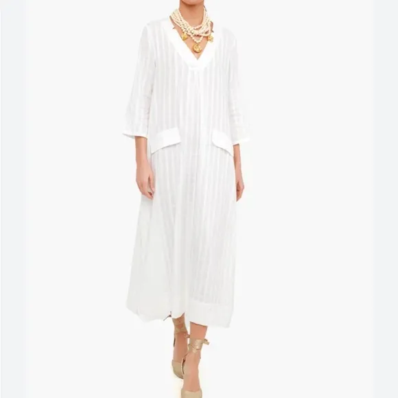 POMANDER PLACE White Carolina Caftan