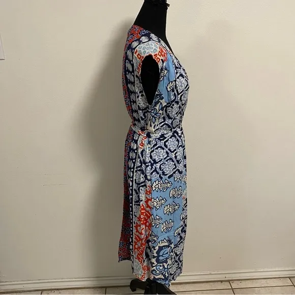 Porridge Dress Women’s Small Ricarda Floral Paisley Patchwork Wrap Dress