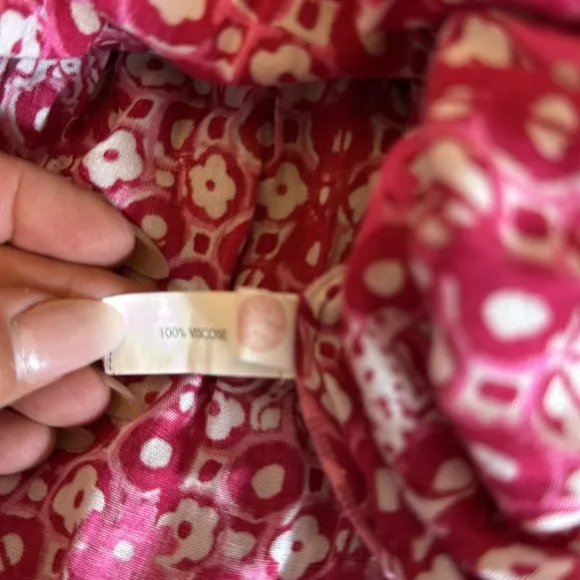 Poupette St. Barth Soledad Smocked Pink Midi Dress NWOT