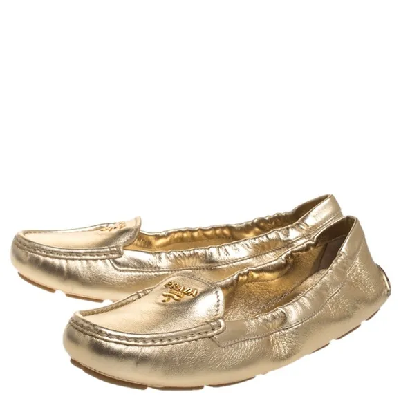PRADA authentic leather loafers