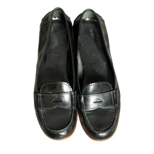 Prada Brushed Leather Penny Loafers women SZ 37 US 7 Peek A Boo Good Condition
