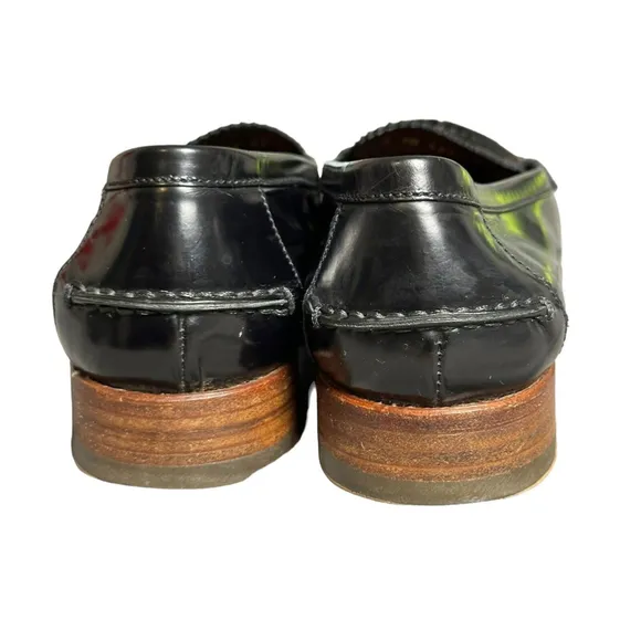 Prada Brushed Leather Penny Loafers women SZ 37 US 7 Peek A Boo Good Condition