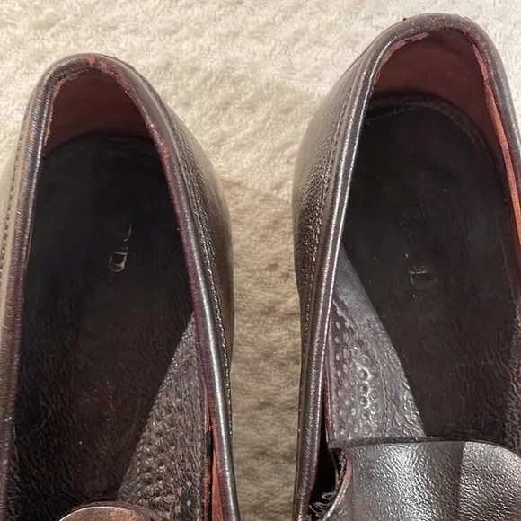 PRADA Chocolate Brown Sleek Loafers with Character